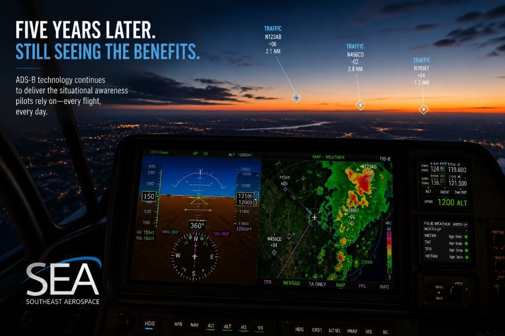 Image of ADSB in aircraft