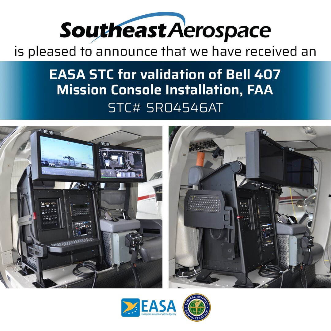 Image of mission console in Bell 407