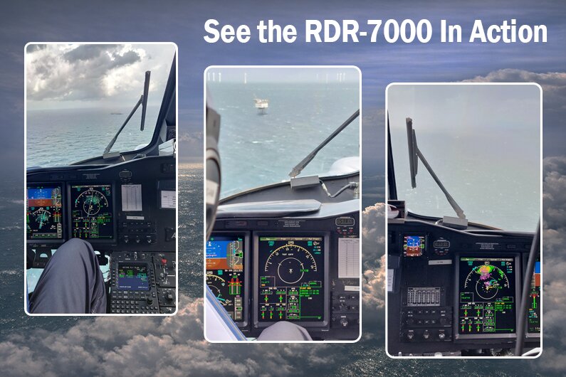 Image showing RDR-7000 in action in the cockpit