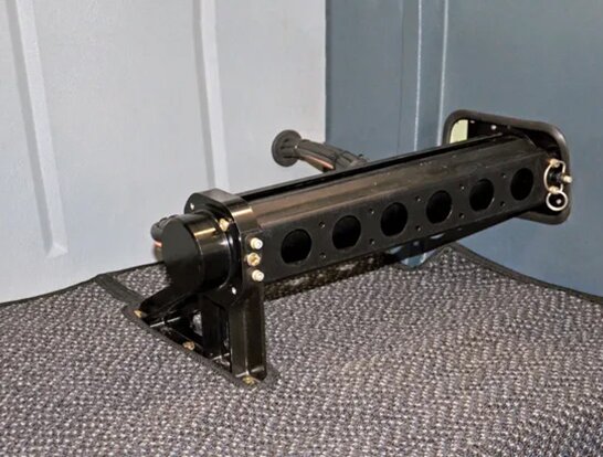 Interior view of Cessna 206 sensor mount