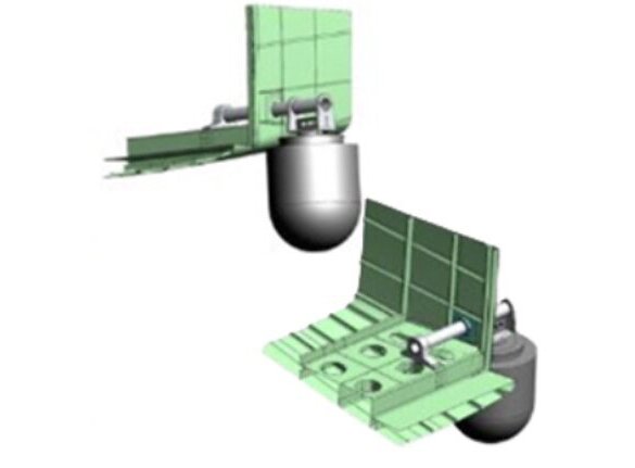 Cessna 208 sensor mount CAD render