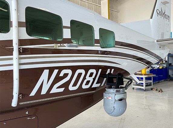 Cessna 208 with mounted sensor picture