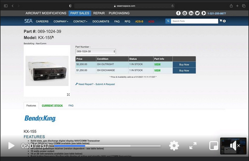 Tutorial on how to search parts on SEA website